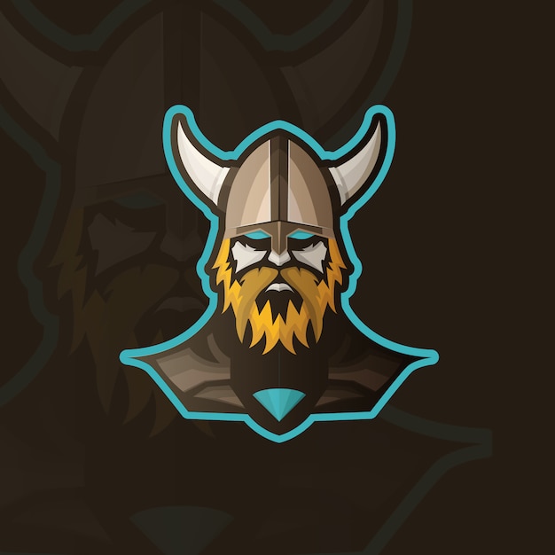 Vector gratuito fondo con diseño de vikingo