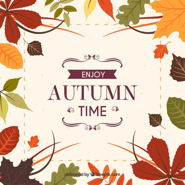 Fondo de disfruta el otoño