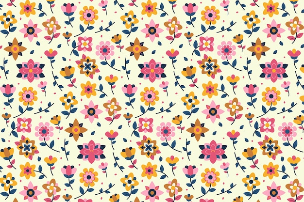 Fondo ditsy estampado floral colorido