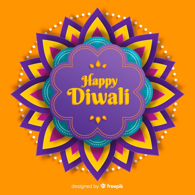 Fondo de Diwali en papel