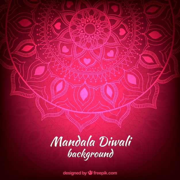 Vector gratuito fondo de diwali rosa