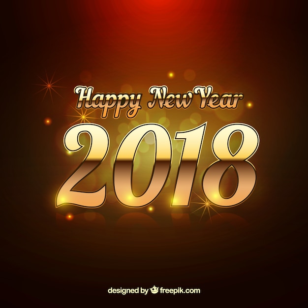 Fondo dorado de año nuevo