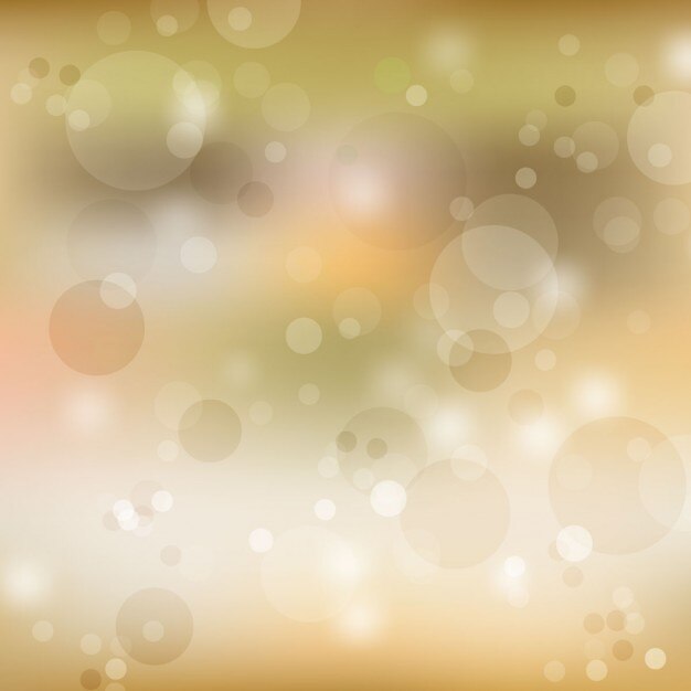 Fondo dorado borroso y bokeh