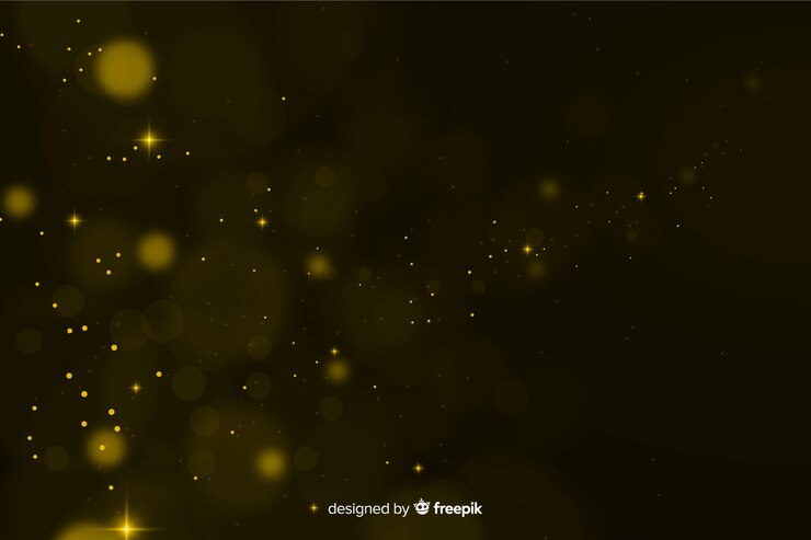 Vector gratuito fondo dorado luces desenfocadas