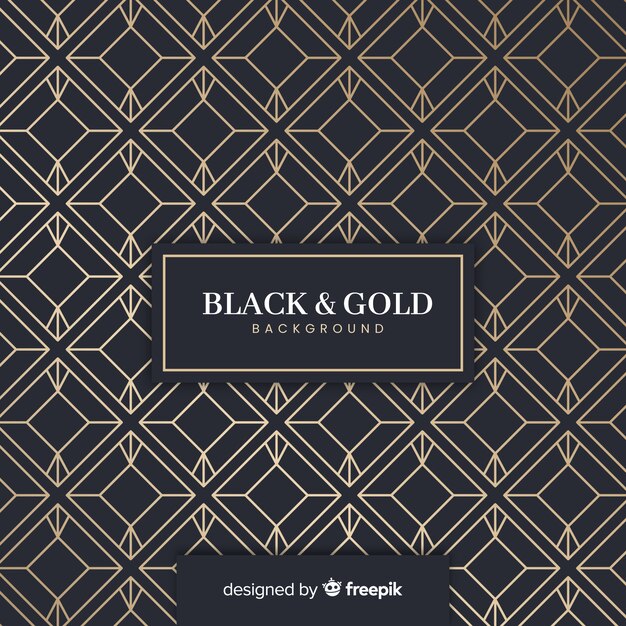 Fondo dorado y negro