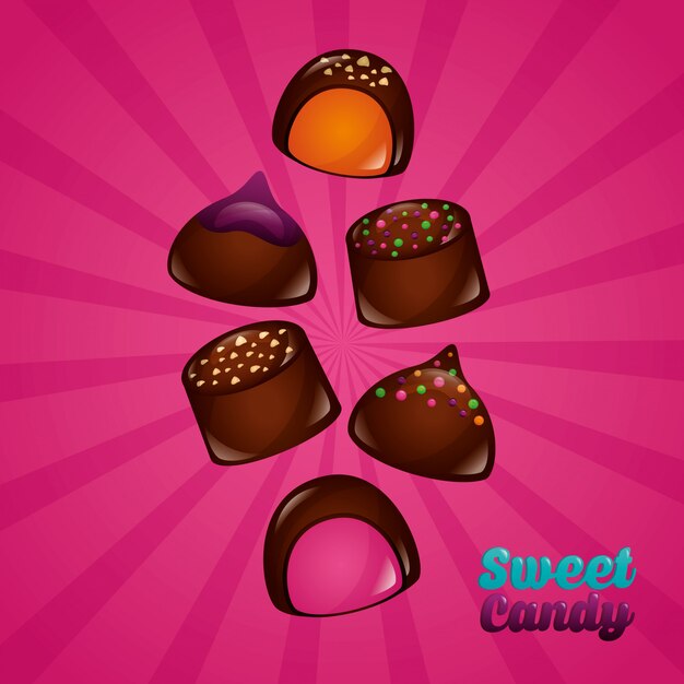 Fondo de dulces dulces