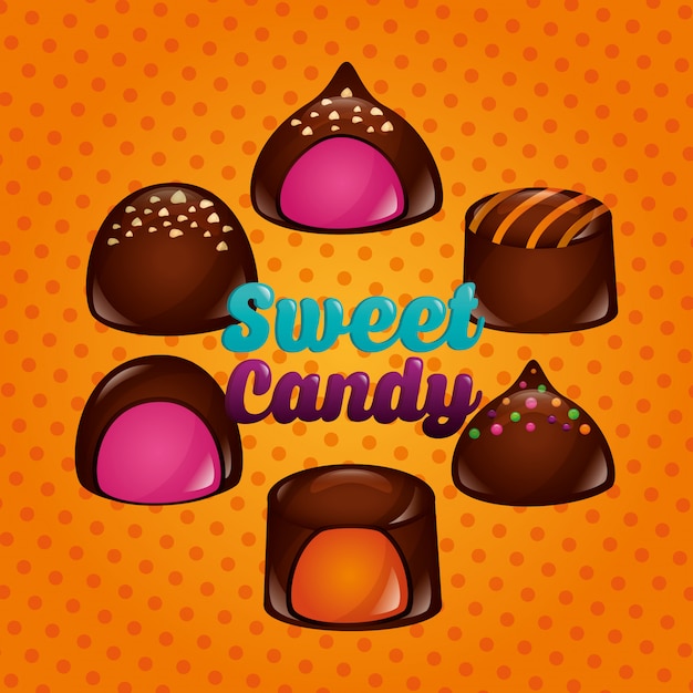 Vector gratuito fondo de dulces dulces