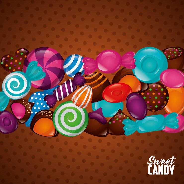 Vector gratuito fondo de dulces dulces