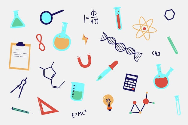 Fondo de educación de diseño colorido