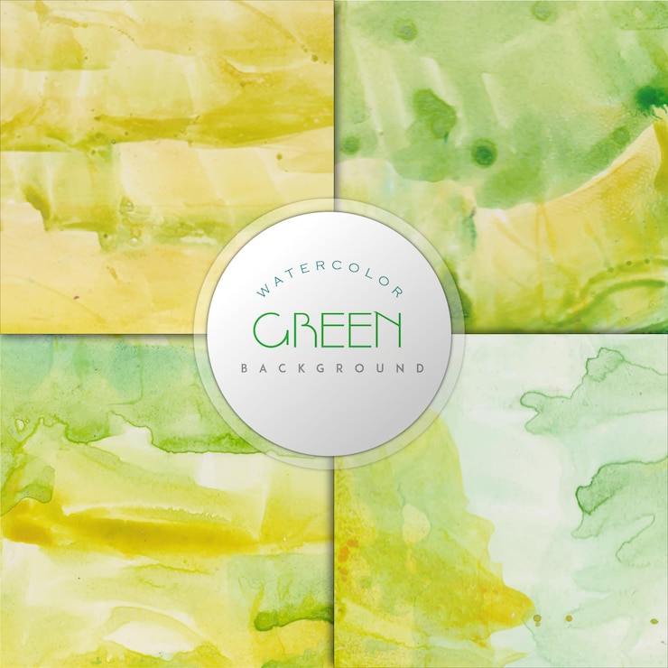Vector gratuito fondo con efecto de acuarela verde