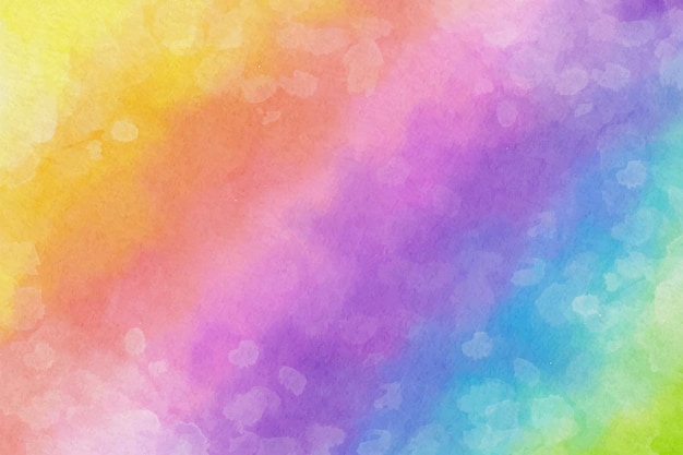 Fondo de efecto arcoiris acuarela