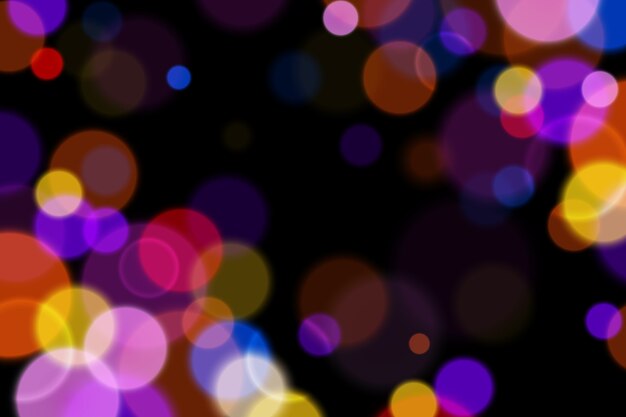 Fondo con efecto bokeh en la oscuridad