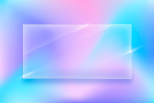 Fondo de efecto de cristal realista