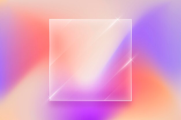 Fondo de efecto de cristal realista