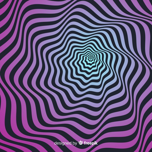 Fondo de efecto de ilusión óptica