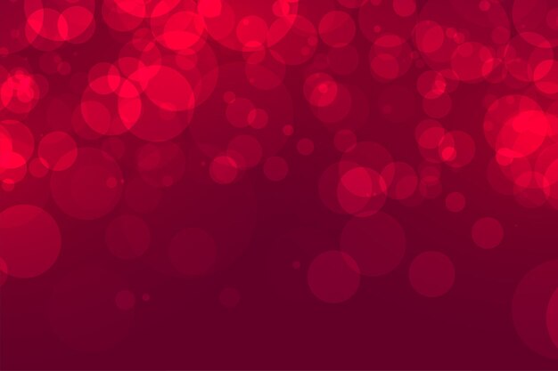 Fondo de efecto de luces bokeh rojo