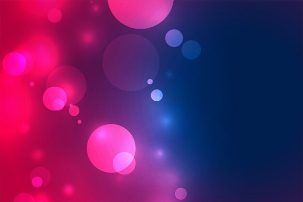 Fondo de efecto de luz borrosa bokeh vibrante