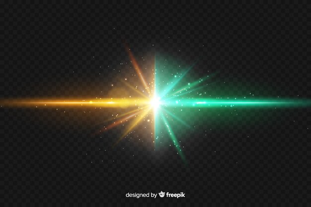 Fondo de efecto de luz realista de dos fuerzas