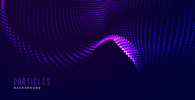 Fondo de efecto de onda abstracta de partículas dinámicas