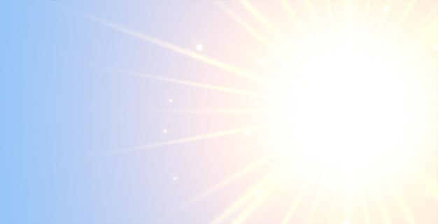Fondo de efecto de rayos de luz brillante de luz solar