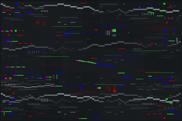 Fondo de efecto vhs de diseño plano