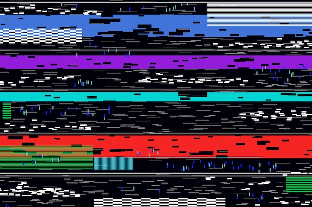 Vector gratuito fondo de efecto vhs realista