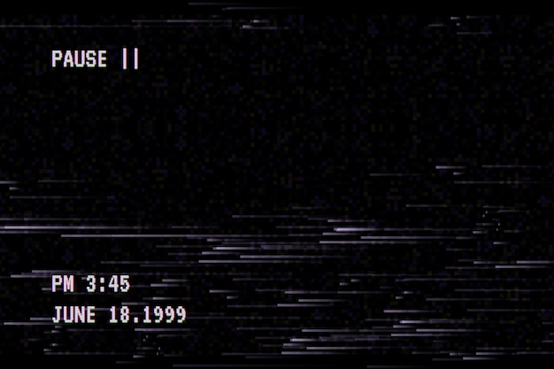 Fondo de efecto vhs realista