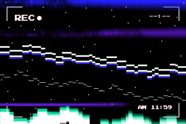 Fondo de efecto vhs realista