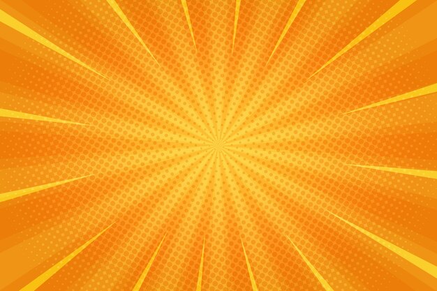 Fondo de efecto zoom dibujado a mano