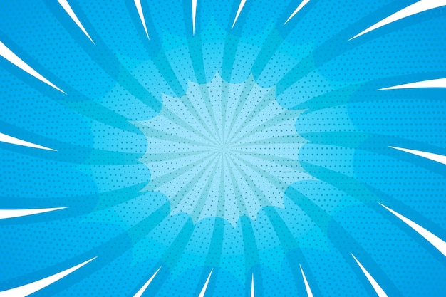 Fondo de efecto zoom dibujado a mano
