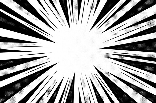 Fondo de efecto zoom dibujado a mano