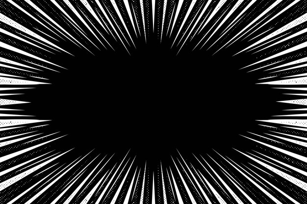 Fondo con efecto de zoom dibujado a mano