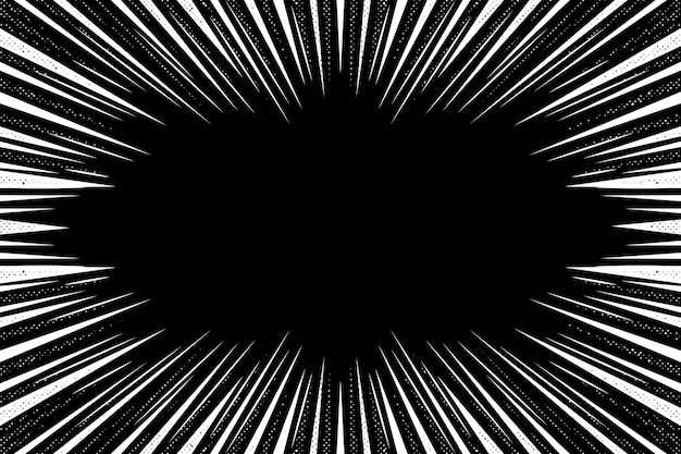 Fondo de efecto zoom dibujado a mano