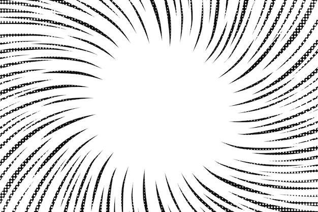 Fondo de efecto zoom dibujado a mano