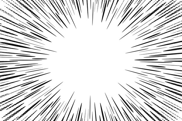 Fondo de efecto zoom dibujado a mano