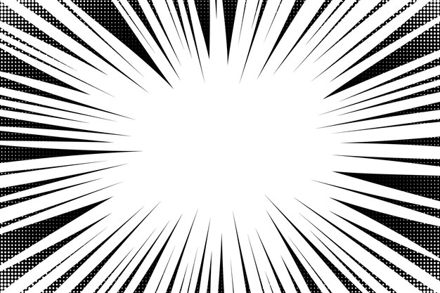 Fondo de efecto zoom dibujado a mano