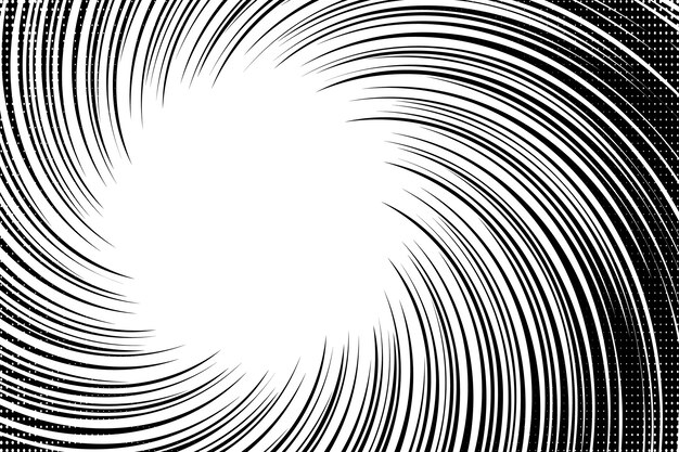 Fondo de efecto zoom dibujado a mano