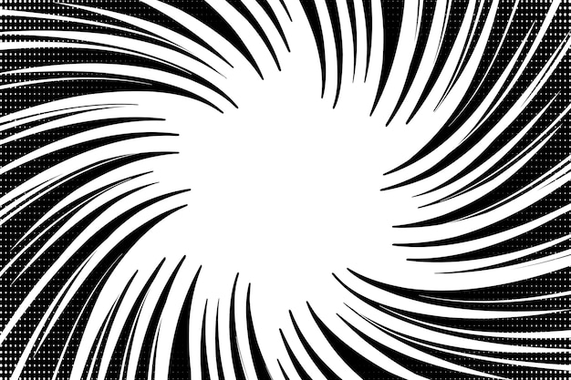 Fondo de efecto zoom dibujado a mano