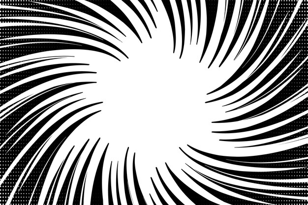 Fondo de efecto zoom dibujado a mano