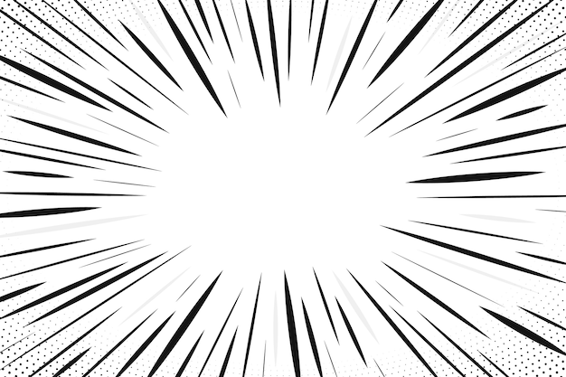 Fondo de efecto zoom dibujado a mano