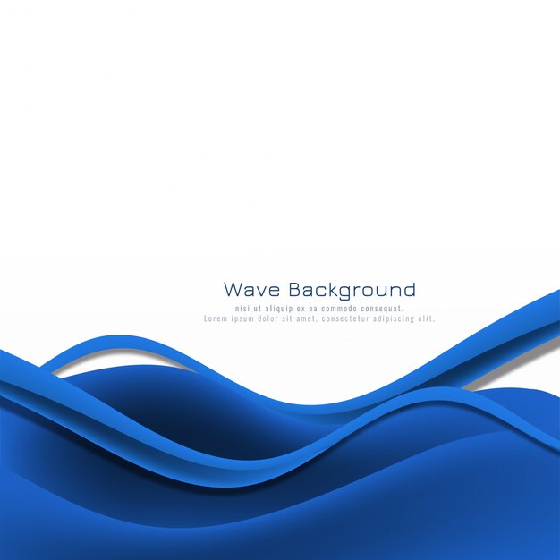Fondo elegante abstracto de la onda azul