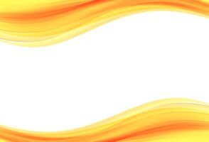 Vector gratuito fondo elegante abstracto de las ondas anaranjadas y amarillas