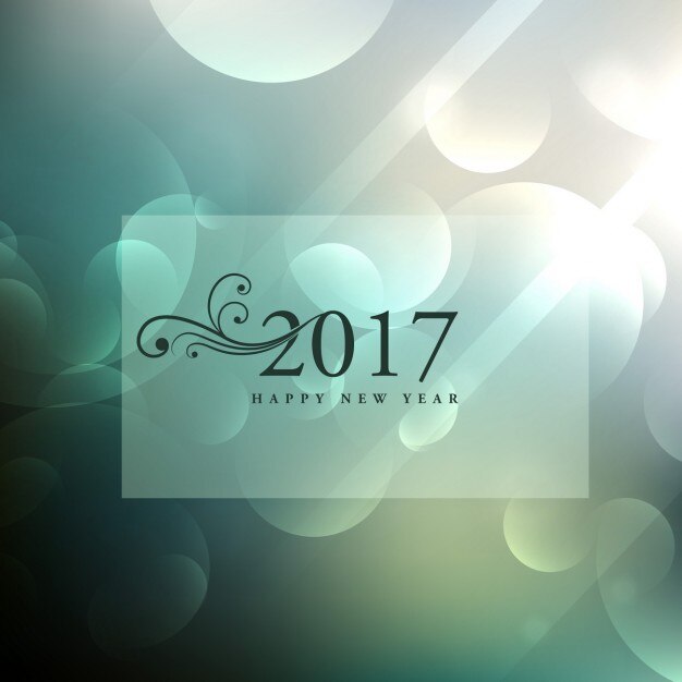 Fondo elegante bokeh de año nuevo