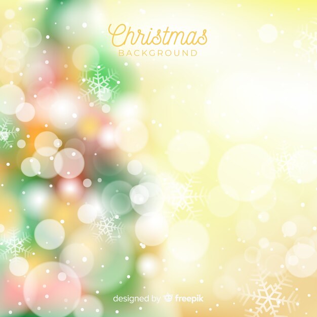 Fondo elegante bokeh de navidad