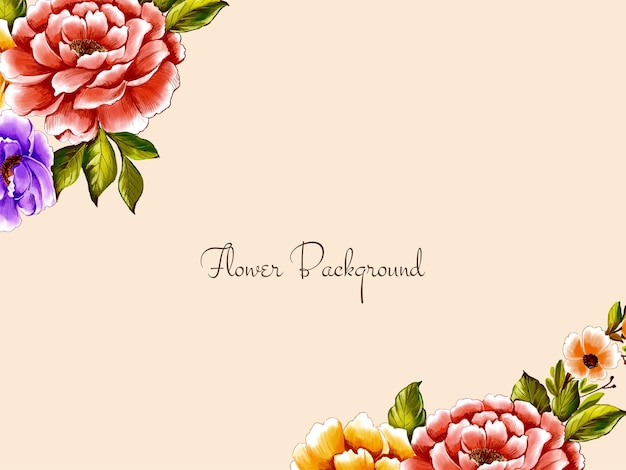 Fondo elegante decorativo hermoso diseño floral