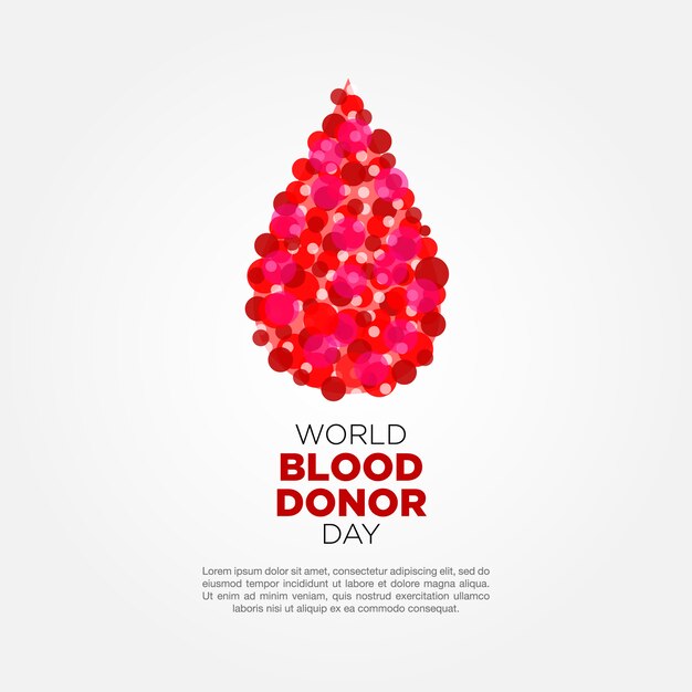 Fondo elegante del día del donante de sangre