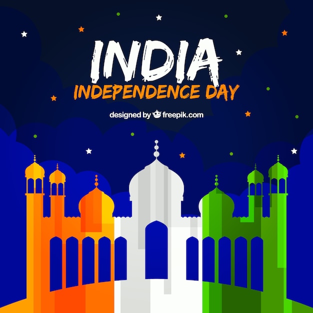 Fondo elegante para el día de la independencia de la india