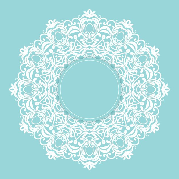 Fondo elegante con diseño decorativo de mandala