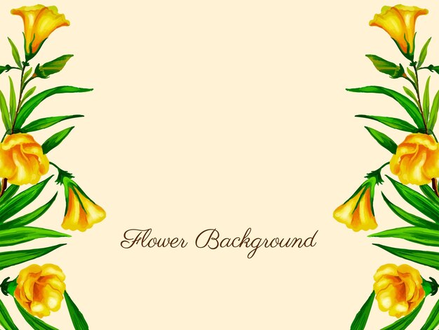 Fondo elegante de diseño de flor hermosa acuarela