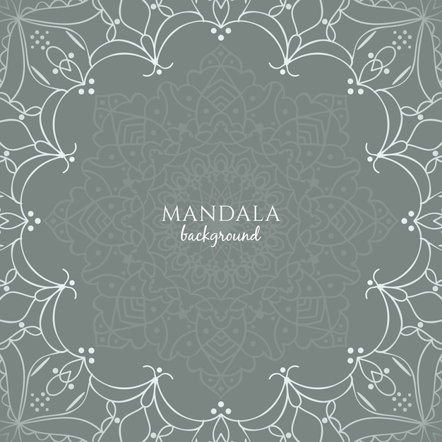 Fondo elegante de diseño de mandala